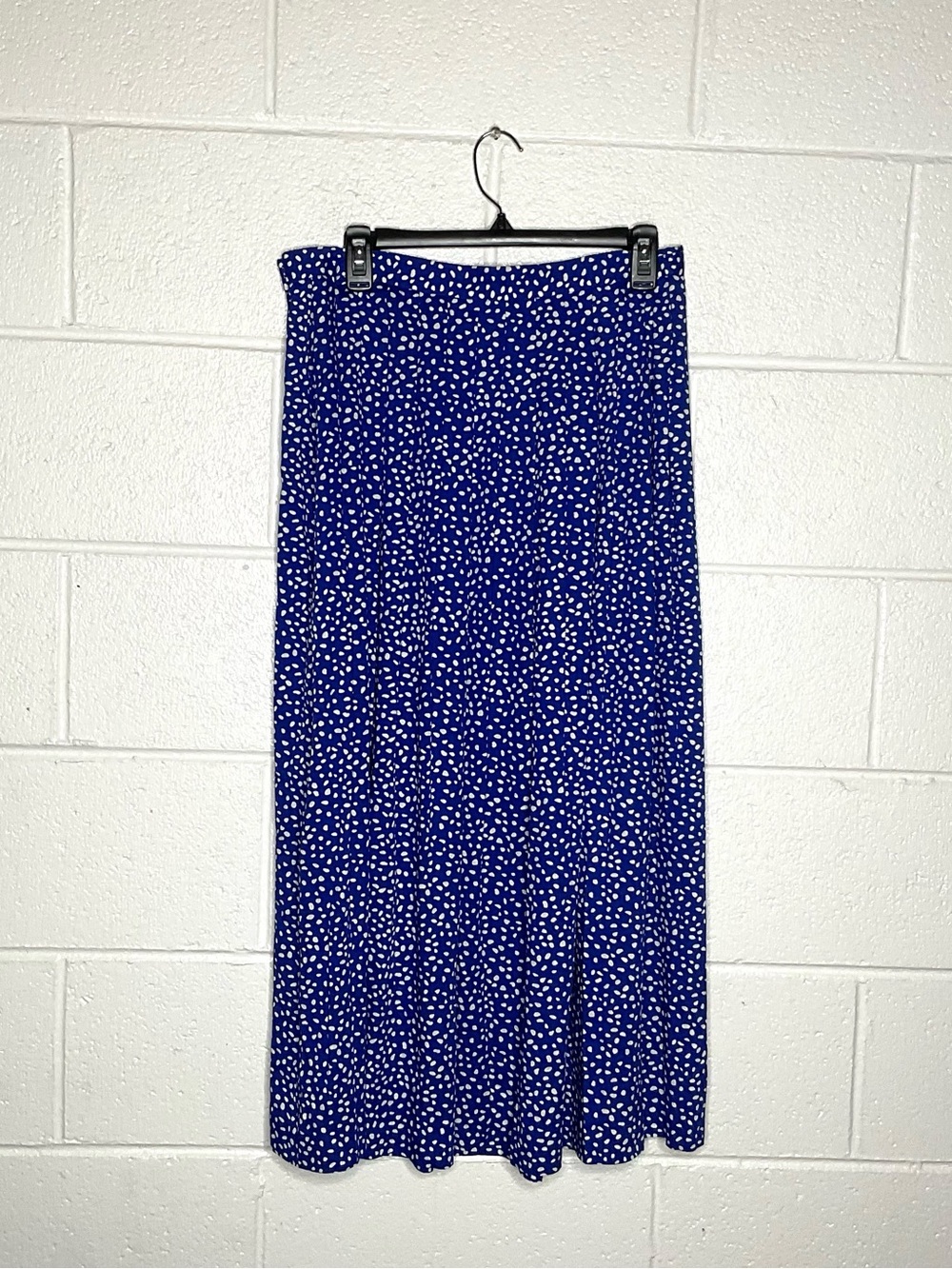 < Vintage Doncaster Blue/White Speckled Pattern Skirt Size 14 > - Picture 3 of 3